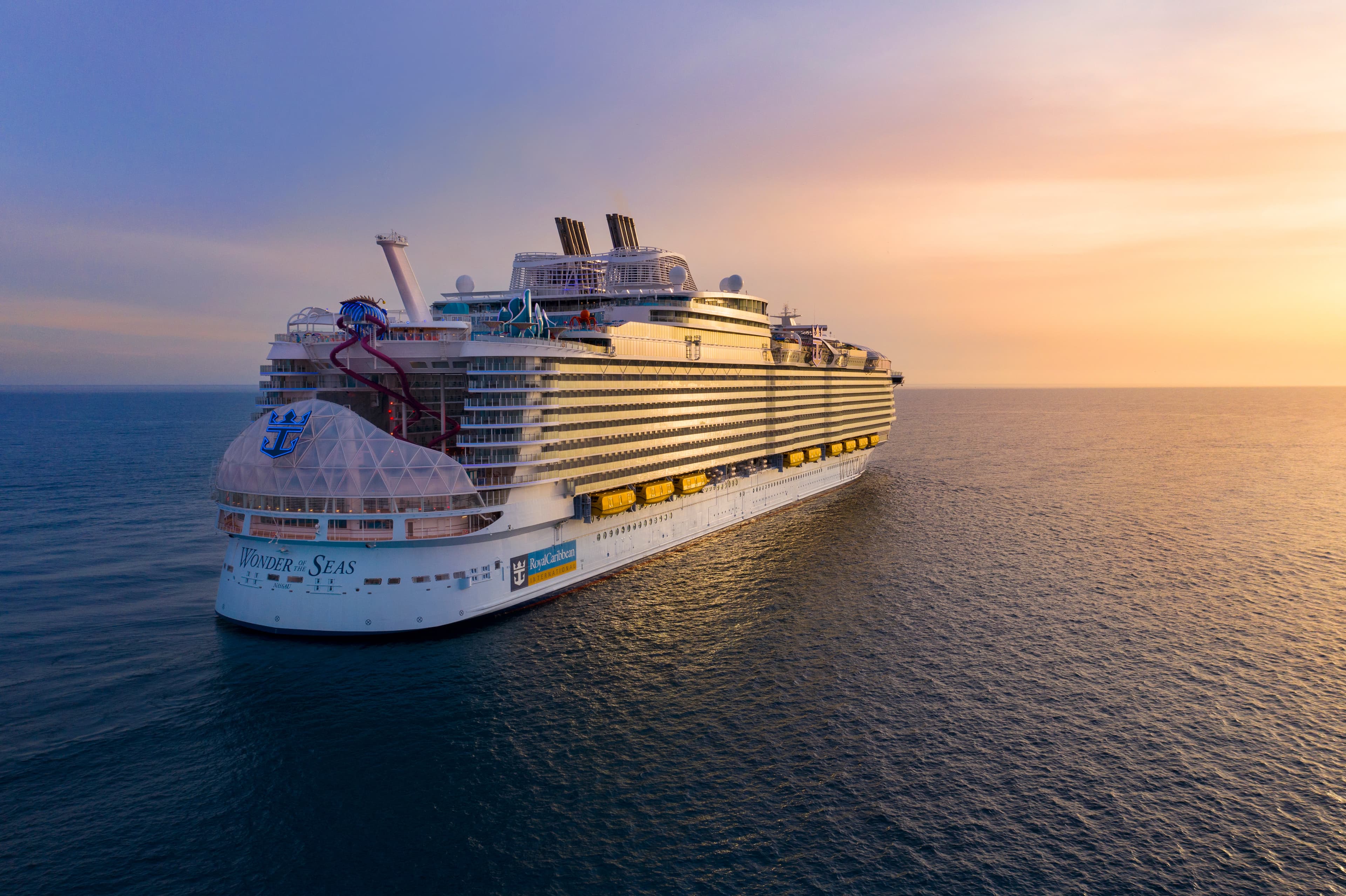 Royal Caribbean International cruise ship at sea