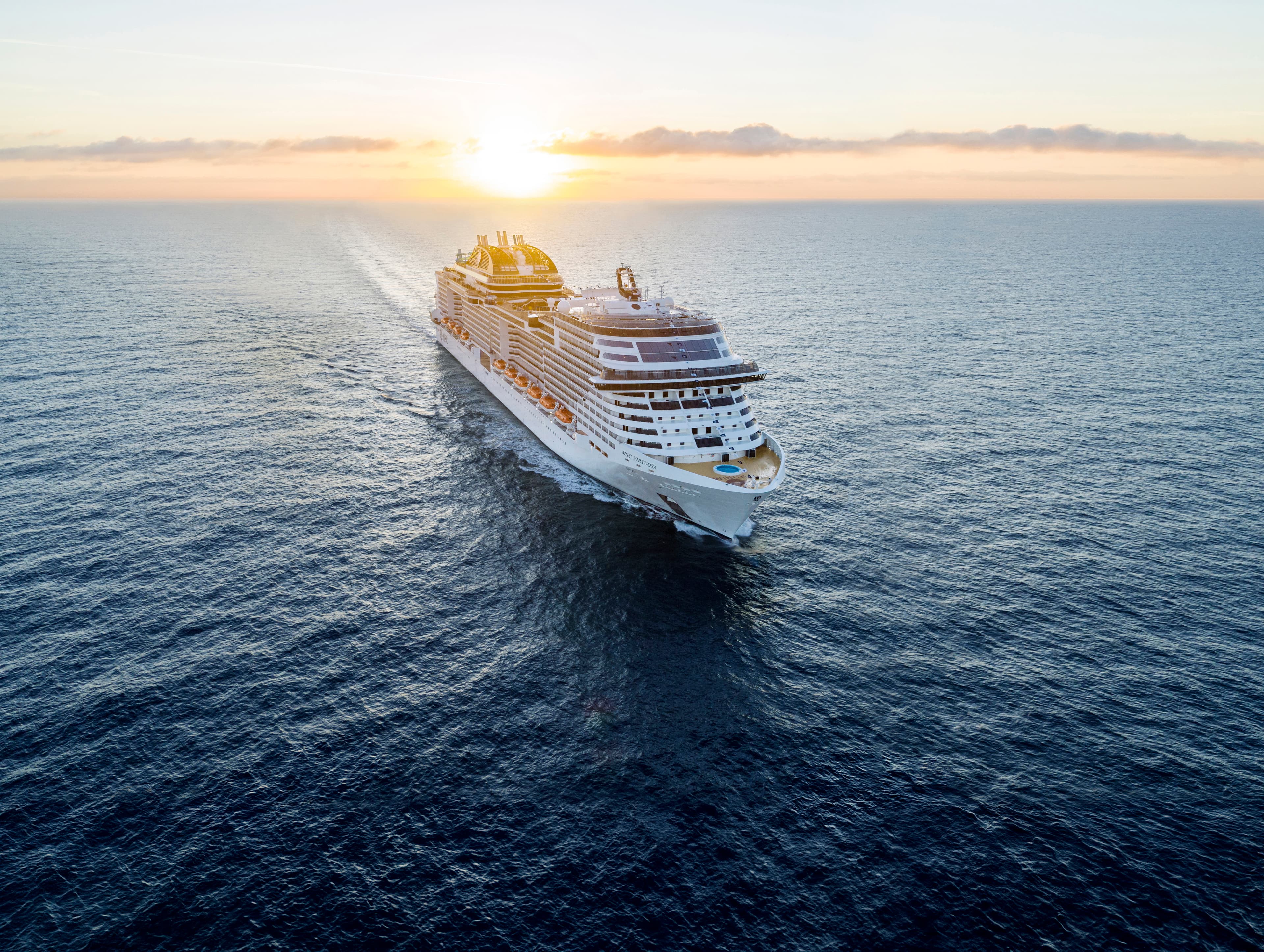 MSC Cruises cruise ship at sea